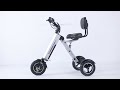 topmate es35 electric trike with backrest seat cushion installation video