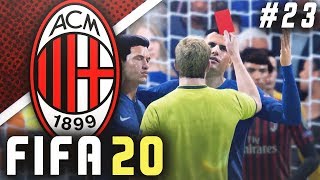 RED CARD DRAMA IN THE CHAMPIONS LEAGUE!! - FIFA 20 AC Milan Career Mode EP23