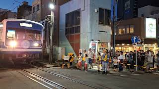 伊豆箱根鉄道3000系、シャギリを浴びて走る定番シーン　#三島大祭り #三嶋大祭り#しゃぎり #シャギリ