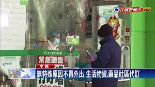 武漢嚴格實施封閉式管理 食衣住行統一社區購買－民視新聞