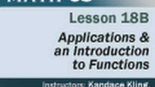 Math 65 - Lesson 18b