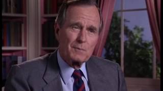 MT3897 President Bush is Interviewed Regarding his World War Two Service - 02 June 1992