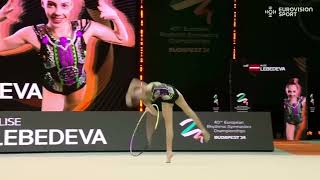 Alise Lebedeva , Junior hoop, 30.00 EUROPEAN CHAMPIONSHIPS 2024