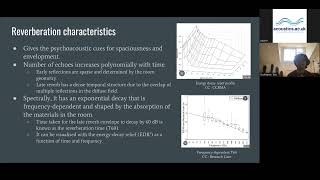 Modeling room acoustics for audio immersion in eXtended reality applications