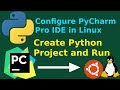 How to Create and Run Python Program in PyCharm Pro | Configure Python Interpreter with Virtualenv