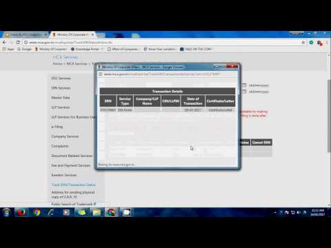 How to track the transaction status of the form uploaded on MCA How to track the transaction status of the form uploaded on MCA