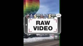 Raw: Hot air balloon emergency landing in Rutland