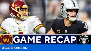 Washington vs Raiders: Taylor Heinicke outduels Derek Carr in win | CBS Sports HQ