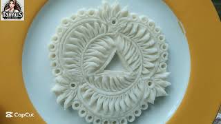 নরসিংদীর নকশি পিঠার সহজ ও সুন্দর ডিজাইন। nokshi pitha design recipe.