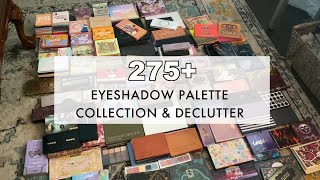 [ASMR] Eyeshadow Palette Collection & Declutter | Over 275+ | Soft-Spoken | Lo-Fi 💋