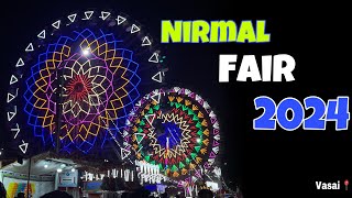 Exploring Nirmal Fair 2024 || Vasai Biggest Fair In Nirmal || Well Of Death #nirmal #vasaifair #mela