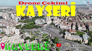 Kayseri - Cumhuriyet Meydanı, Selçuklu Motifi, Bürüngüz Camii, Kale, Kapalıçarşı / Dron Çekim 9.5.24