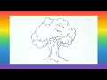 How To Draw A Tree #shorts #drawing #howtodraw #treedrawing #TUTORIAL #colorful #kids #PCdrawing