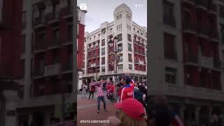 Atletico Madrid Celebrasi Juara La Liga Liga Spanyol di Jalan
