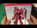 unboxing mg gundam amazing red warrior pf 78 3a meijin kawaguchi s mobile suit