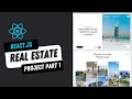 Build Real Estate Website Using ReactJS | React Project For Beginners | Part 1:Step-by-Step Tutorial