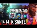 MORDEKAISER vs K'SANTE (TOP) | 7 solo kills, 900+ games | EUNE Diamond | 14.14