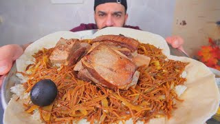 ¡Prueba el auténtico Habeet iraquí con costillas de res jugosas y deliciosas!
