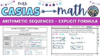 Arithmetic Sequences - Explicit Formula | Algebra 1 Lesson