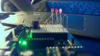 Basic Stamp 2 Power Switch LED ON and OFF