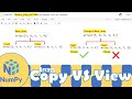 Python NumPy|NumPy Arrays Copy VS View | Python for Beginners | Learnerea