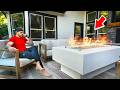 DIY GIANT Concrete Gas Fire Pit Table