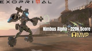 [Exoprimal] Nimbus Alpha Gameplay | 220k Score | PvP Final