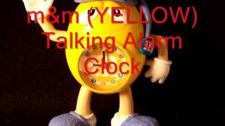 m\u0026m YELLOW Talking Alarm Clock.wmv