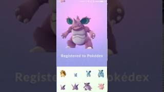 [Pokemon Go] Nidorino (尼多利/尼多力諾) Evolved to 進化 Nidoking (尼多王)