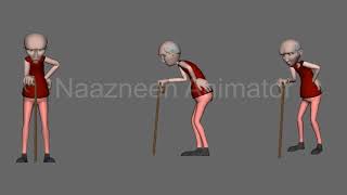 3D Old Man Walk Cycle