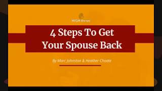 4 Steps to Get My Spouse Back in Love With Me Workshop
