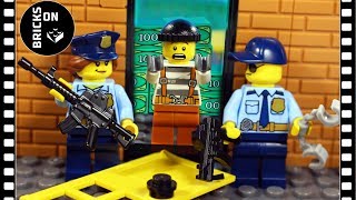 Lego Crazy Bank Robbery COMPILATION Full Story Heist Police Catch the crooks Brickfilm Stop Motion