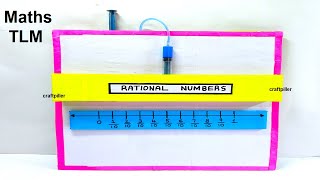 rational numbers working model - maths tlm - simple and easy - diy | craftpiller
