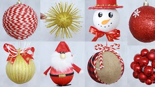12 Christmas Ornament with Styrofoam Ball - Easy Christmas Crafts 2023
