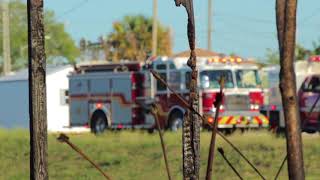 Quick moving afternoon brush fire sends smoke across US-19