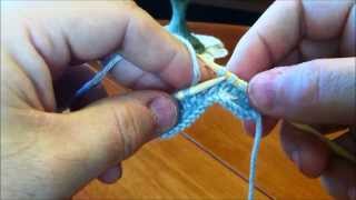 Slip, Knit, Pass (SKP) Left Handed - English Style
