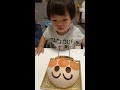 りゅうせいくん 2歳誕生日 アンパンマンケーキ