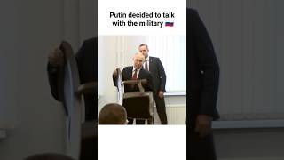 Putin decided to talk with the military he himself moved his chair closer😃🇷🇺 #russia #putin #shorts