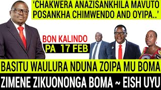 KALINDO WAULURA NDUNA ZOIPA ZOMWE ZASOKONEZA MUTU WA CHAKWERA ~ AKUTI CHAKWERA NDI OMVESA CHISONI