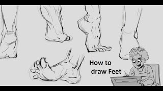 How to draw Feet / Useful tips & Tutorial !!