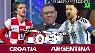 Argentina Vs Croatia FIFA World Cup Semi Finals | Akrobeto Laughs at Croatia