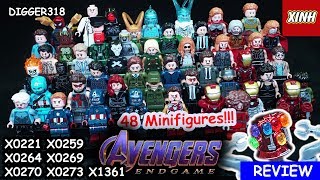 Lego Marvel Avengers Endgame Xinh Bootleg X0221 X0259 X0264 X0269 X0270 X0273 X1361 Review 4K