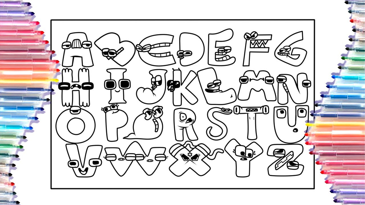 Coloring Pages Alphabet Lore A Z Coloring Meme Elektronomia Jjd
