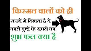 कब सपने में काला कुत्ता देखना का मतलब होता है बहुत शुभ और कब अशुभ | black dog dream meaning Hindi