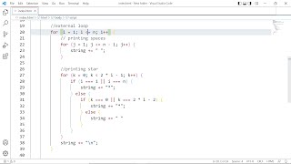 How to Make a Hollow Pyramid Star Pattern in Javascript | Problem Solving | Learn with Sazzad