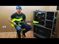 schecter sun valley shredder birch green demo