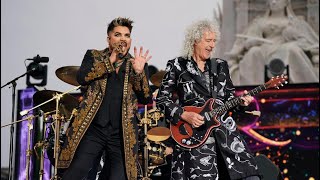 Adam Lambert and Brian May - The Queen Platinum Jubilee Party 2022