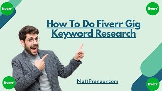 Fiverr Gigs Keyword Research | Rank Your Fiverr Gig in 2021 | Fiverr Gig Ranking | Fiverr SEO
