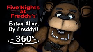 360°| Eaten Alive by Freddy Fazbear!! - Five Nights at Freddy's 1 [SFM] (VR Compatible)
