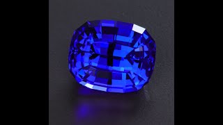 Natural Violet Blue Stepped Antique Cushion Tanzanite 22.03 Carats